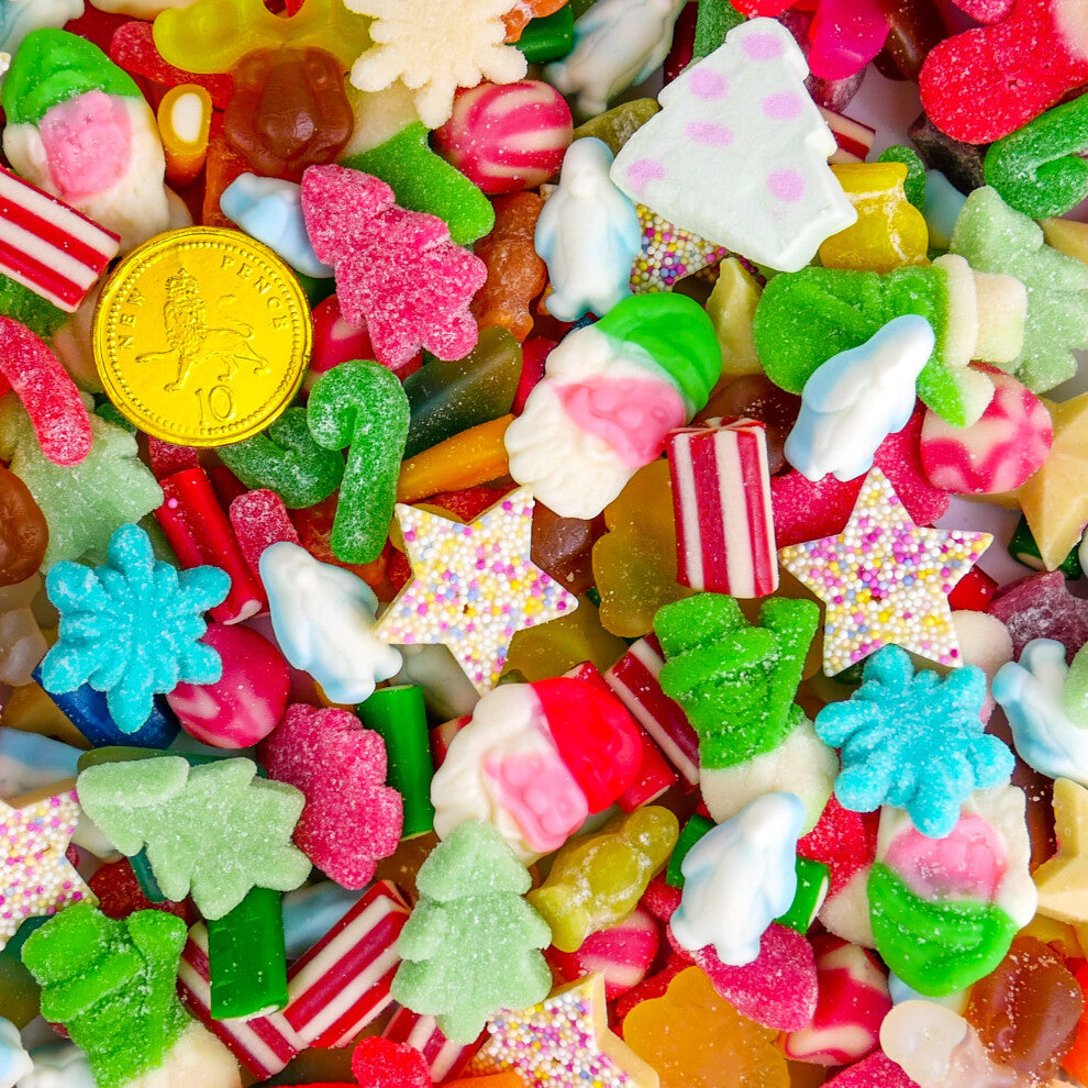 Christmas Sweet Mix Christmas themed Pick n Mix Sweets Xmas Retro Candy Selection