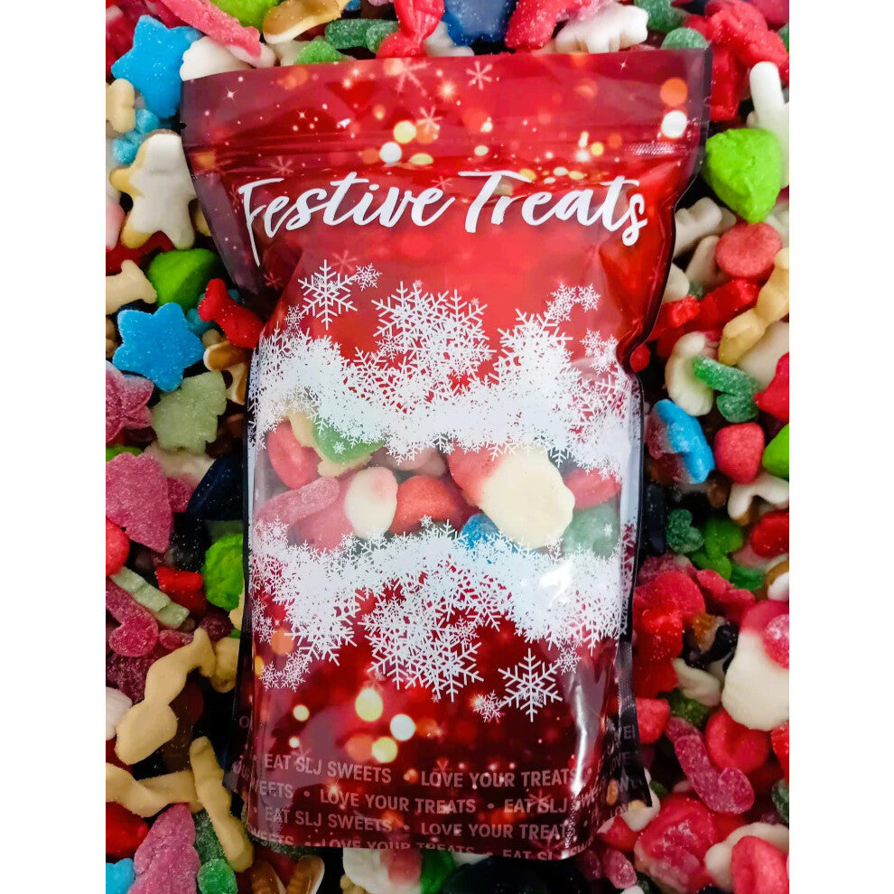 Christmas Jelly Sweets Mix - Retro Pick N Mix Candy Treats, 1kg of Festive Jelly Candies