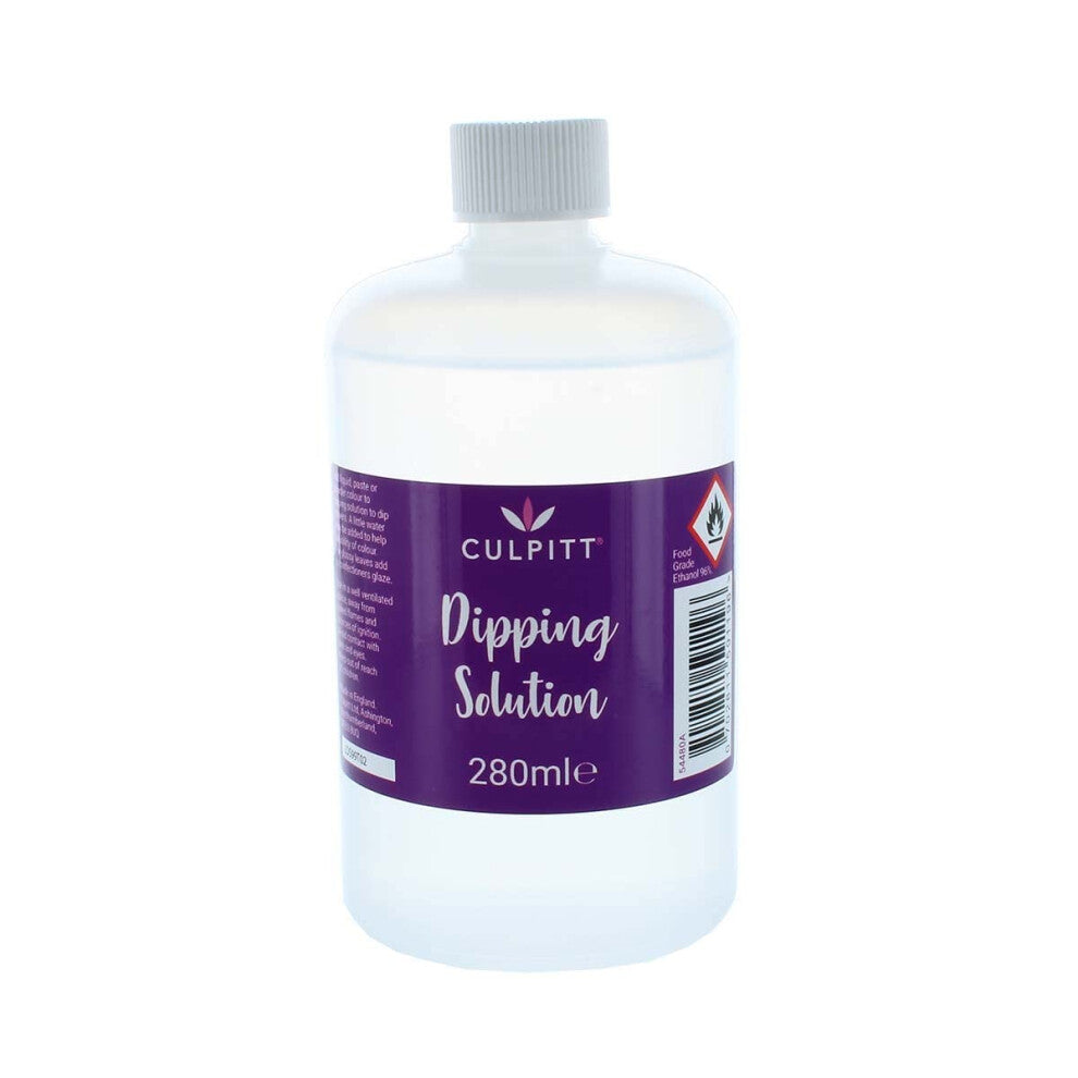 Dipping Solution, Rejuvenator Spirit For Sugarcraft and Cake Decorating, Food Grade Ethanol, Food Colouring Thinner - 280ml