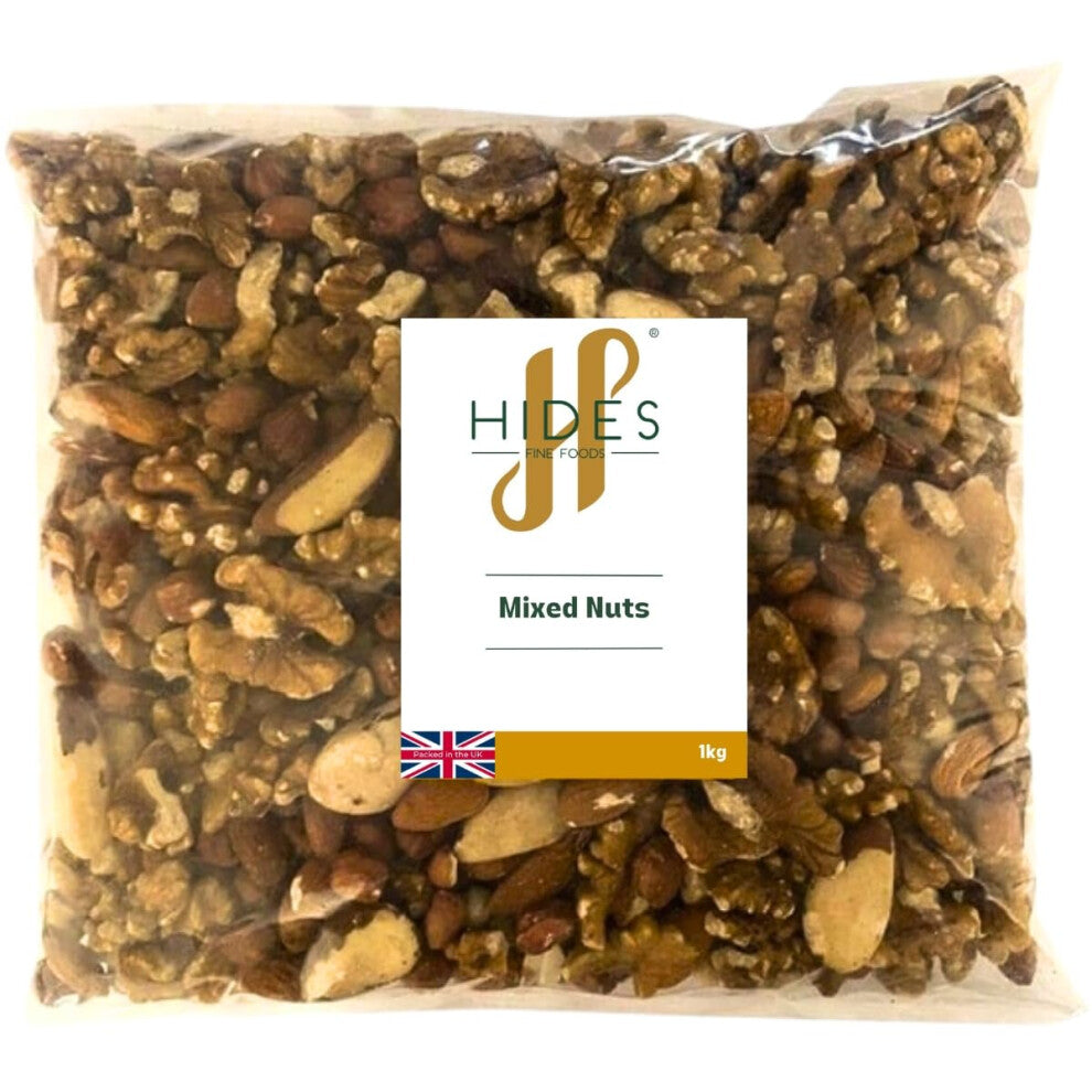 - Mixed Nuts 1kg - GMO Free - Suitable for Vegetarians - Great for Baking - Flapjacks, - Breakfast - Granola - Trail Mix - Cooking - Snacking