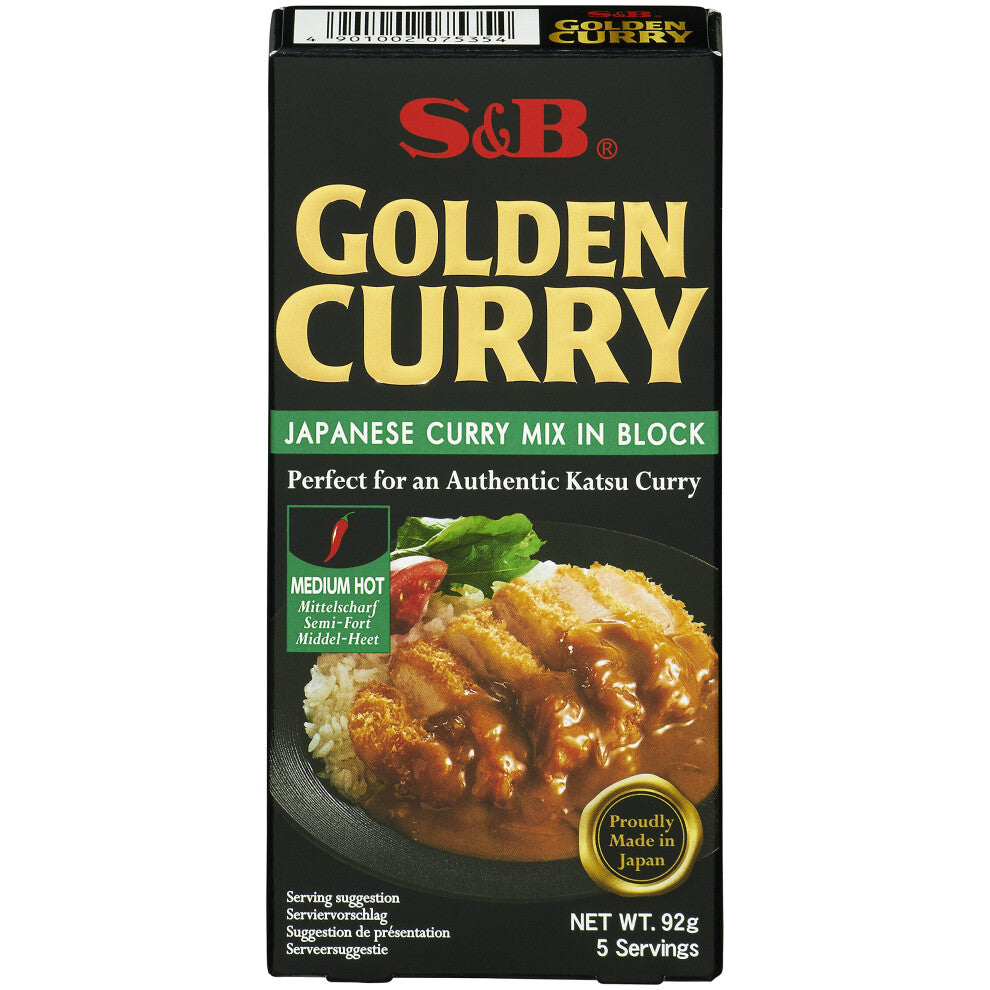 S and B Golden Curry Sauce Mix 100 g (Pack of 3)