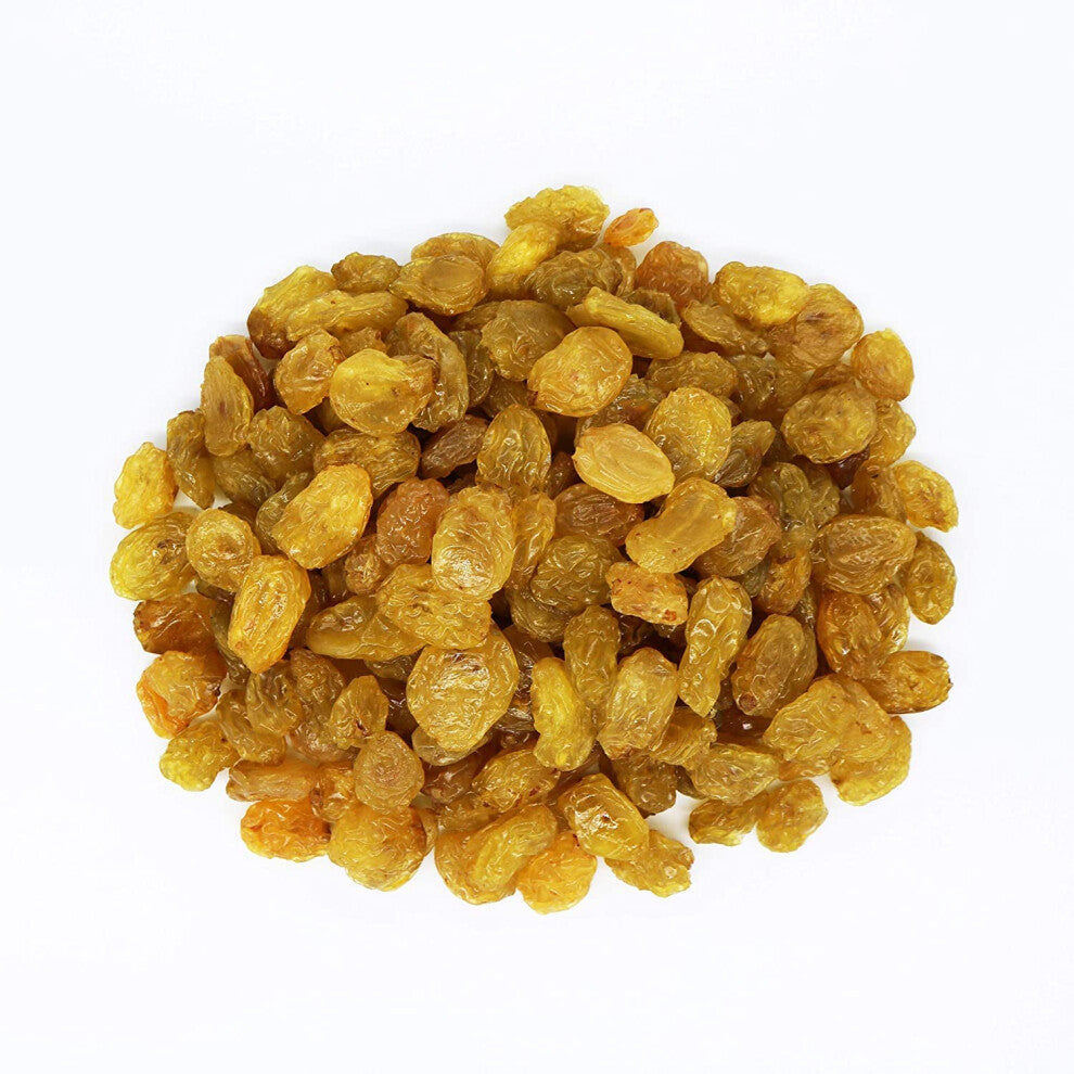Seedless Dried Golden Raisins, 1kg, All-natural, Whole Natural Dried Fruit, No Sugar Added, Gluten Free, Non-GMO, Vegan and Vegetarian Friendly