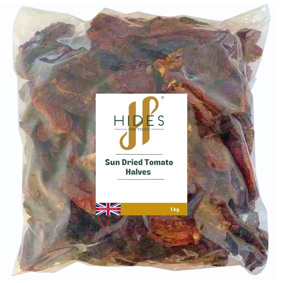 - Sun Dried Tomato Halves 1kg - Suitable for Vegetarians - Baking - Cooking - Italian - Meze - Dinner -Rich in Vitamins, Minerals, and Antioxidants