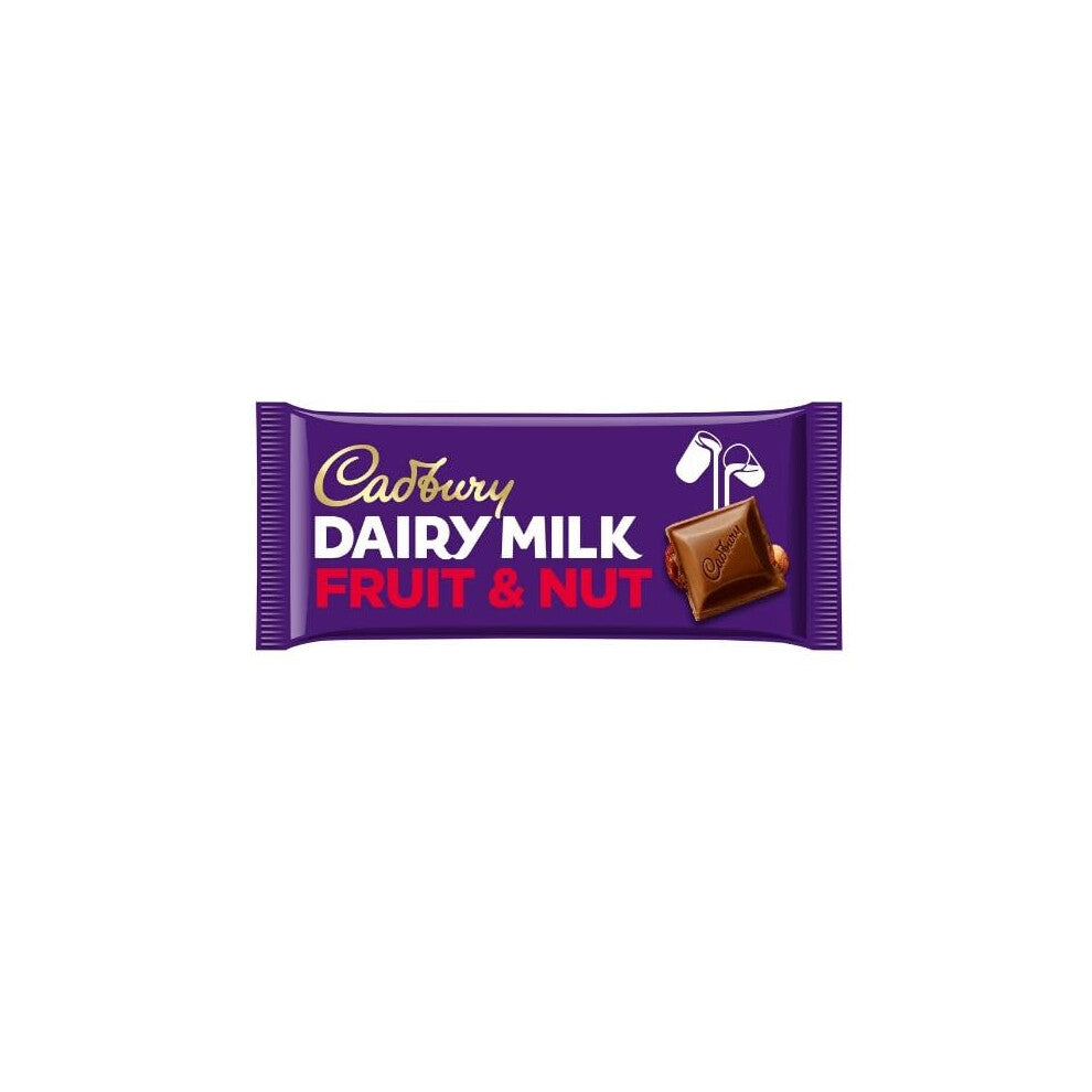 3 x Cadbury Dairy Milk Fruit and Nut Chocolate Bar 180g Delicious Tasty And Twisty Treat Gift Hamper For Birthday,Christmas Sold By Kidzbuzz
