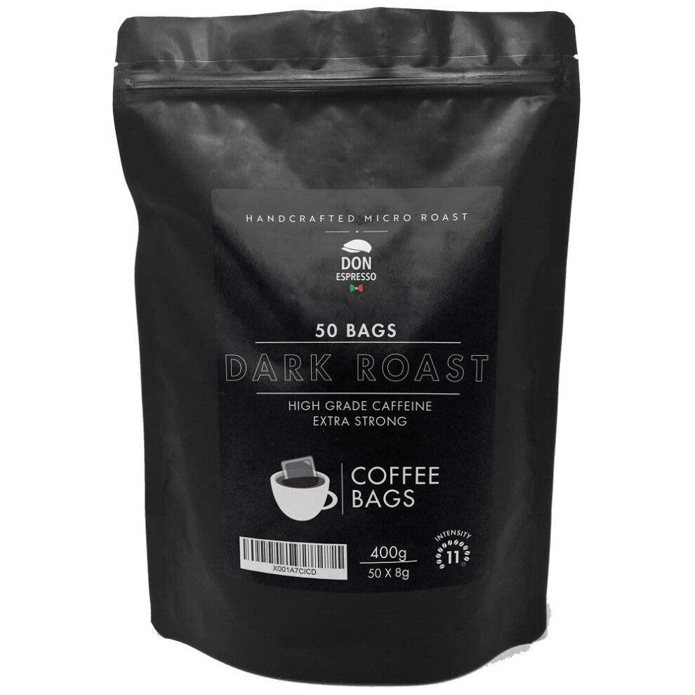 | Dark Roast - Extra Strong | 50 Coffee Bags | Italian Taste