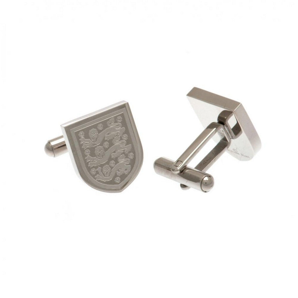 England Crest Stainless Steel Cufflinks
