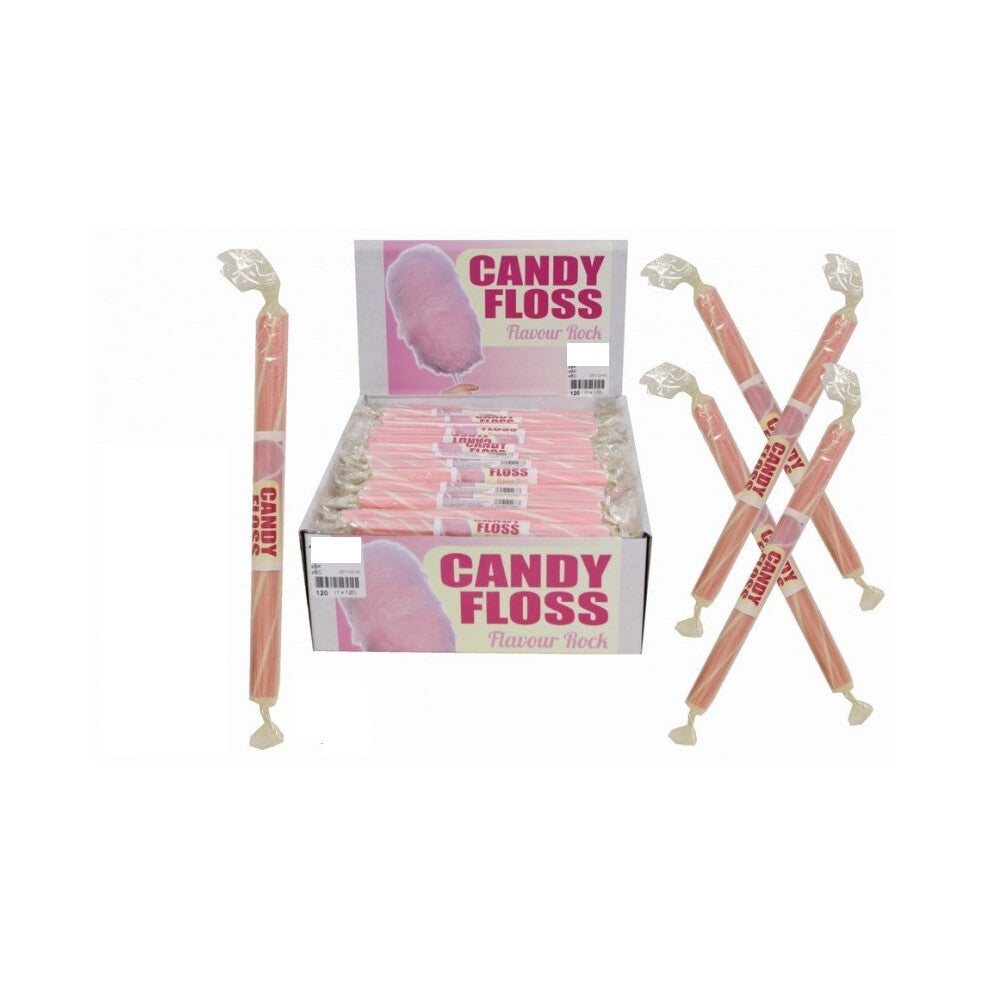 20 Small Flavoured Rock Sticks - Candyfloss Flavour
