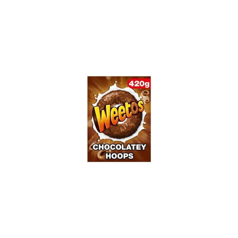 (Pack Of 8) Weetos Chocolatey Hoops Cereal 420G