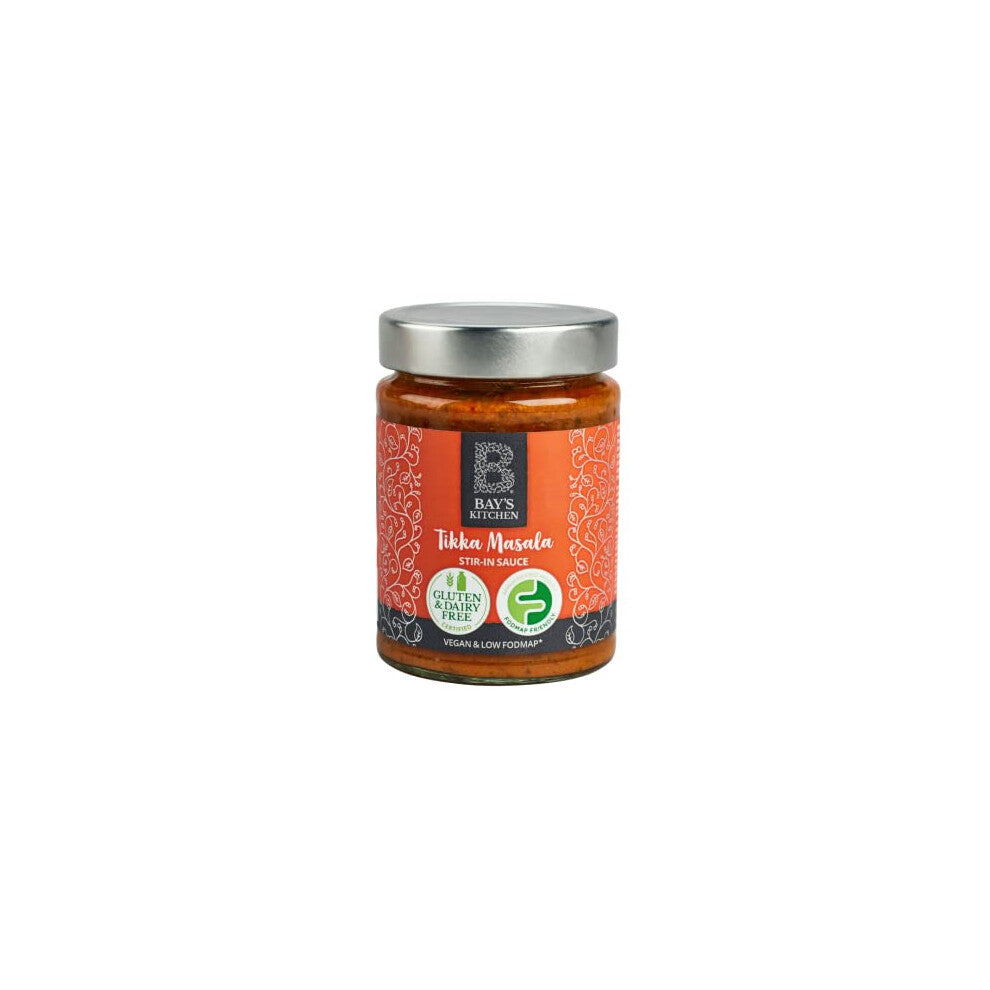 Low FODMAP Tikka Masala Curry Stir-in Sauce (260g jar), No Garlic or Onion, ready to heat and serve