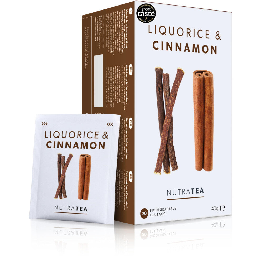 - Liquorice & Cinnamon Tea | Liquorice Tea | Cinnamon Tea - 40 Tea Bags - Herbal Tea - (2 Pack)