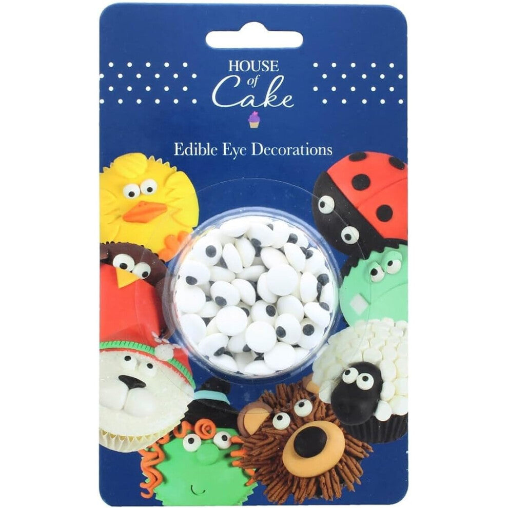 House Of Cake Edible Sugar Eyes, Cake Decorations For Animals, Monsters, And Aliens On Cakes, Cupcakes, Muffins, Cookies, 25g