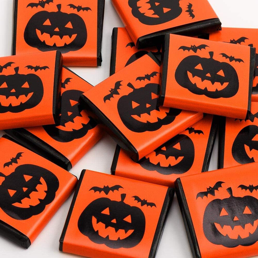 Italian Options Halloween Pumpkin Trick or Treat Milk Chocolate Neapolitans, 25 Chocolates, Orange