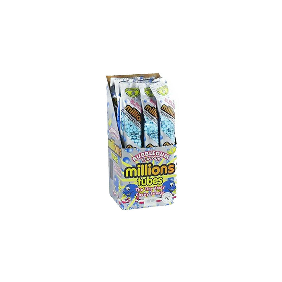 Millions Tubes Candy (12x60g) (Bubblegum)