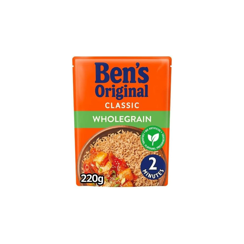 (Pack Of 18) Ben's Original Classic Wholegrain Rice 220G