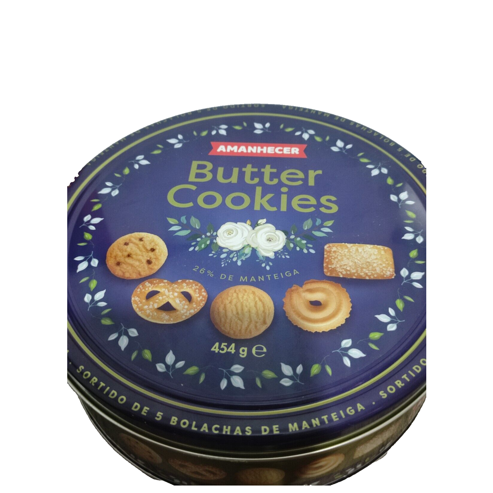 Portugal Luxury Butter Cookies Biscuits Tin 454g - 1 pound Biscuit