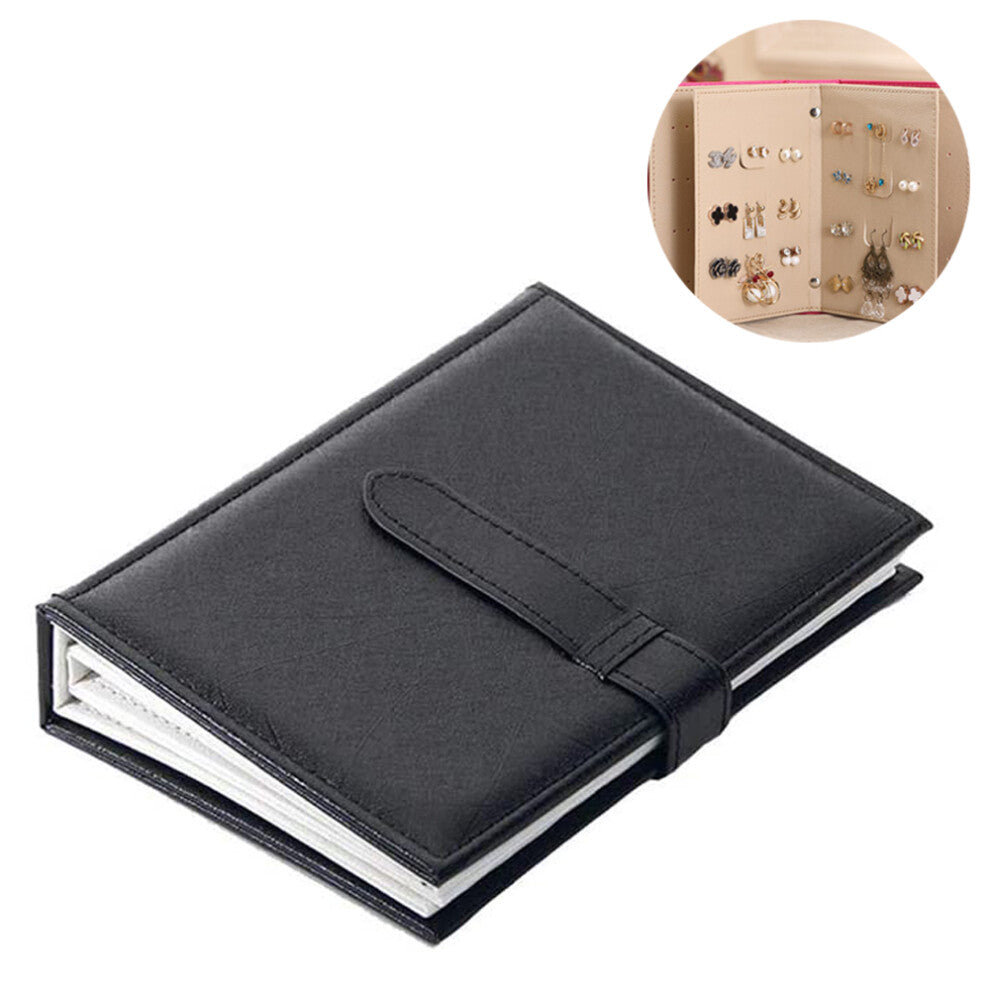 Earring Stand, Earring Organizer Book Design Earring Holder Travel Hinged Ear Studs For Books Capable To Hold 42 Pairs