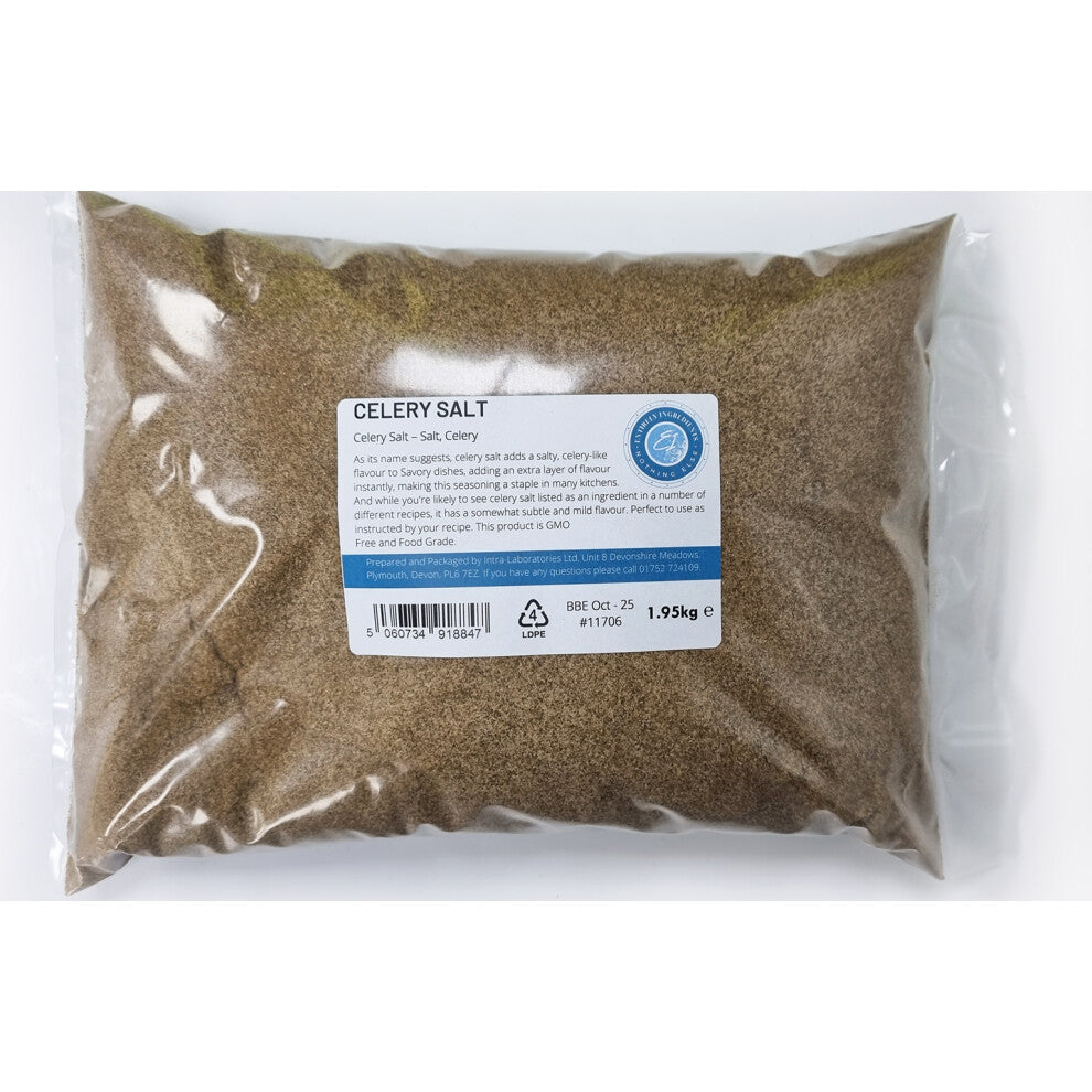 Celery Salt 1.95kg - Food Grade - Perfect for stews, cocktails. A Grade Quality