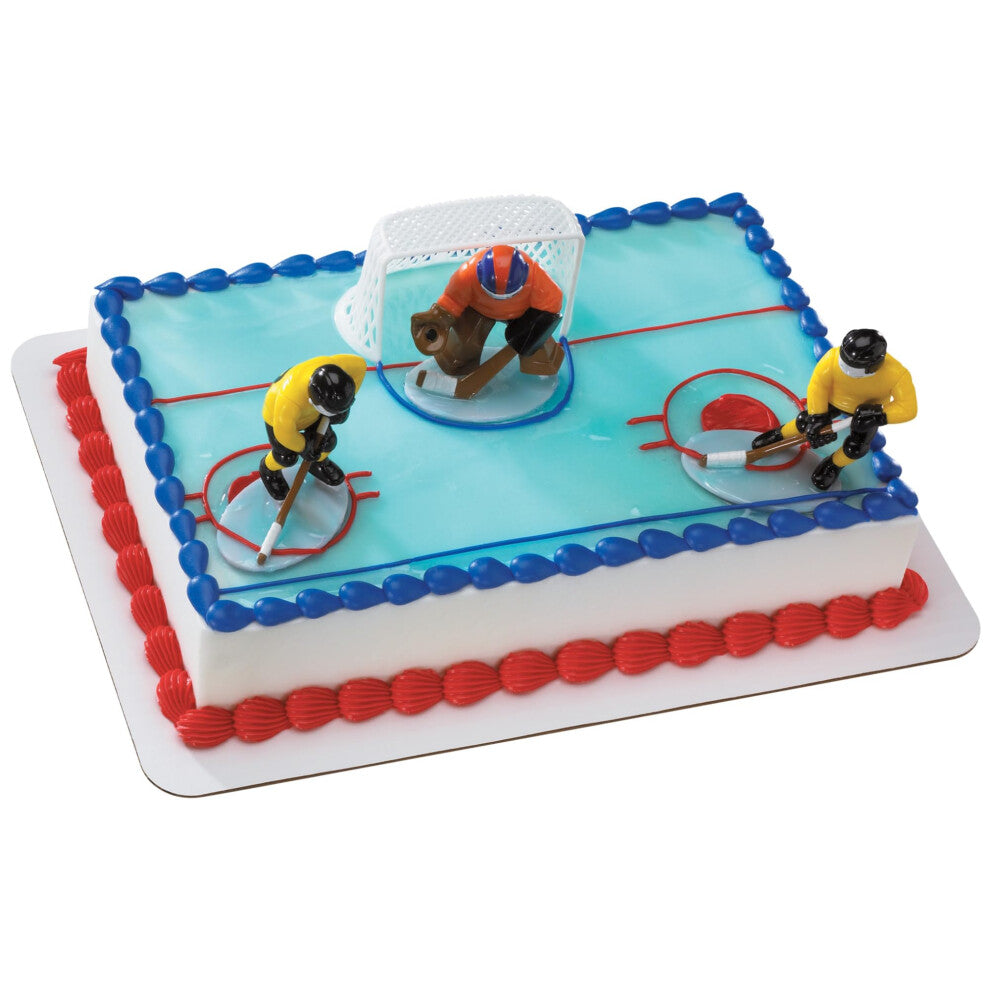 Hockey FaceOff DecoSet Cake Decoration