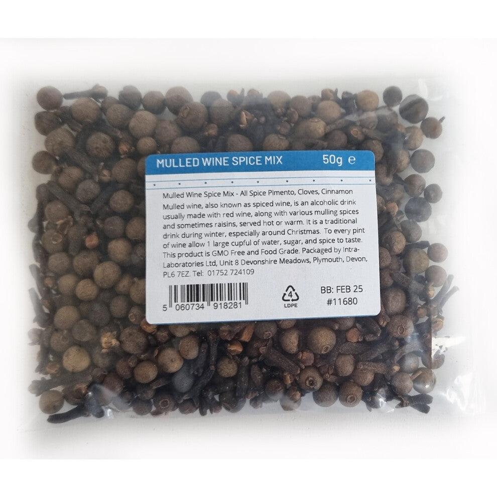 Mulled Wine Spice Mix 50g - Aromatic Winter-Christmas Spices - Premium Quality