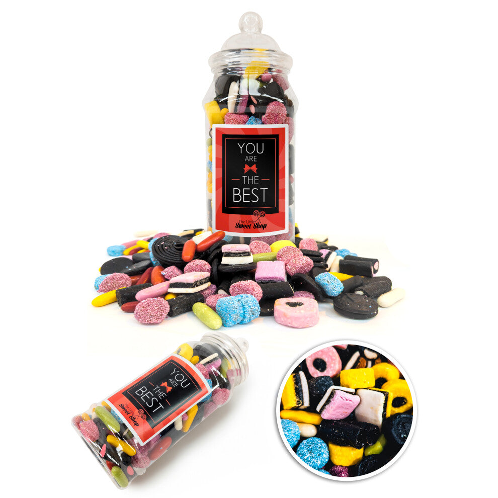 (Liquorice, You Are The Best) The Little Sweet Shop Gift Message Jar