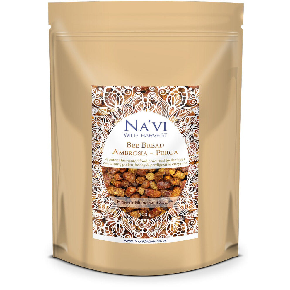 100% Natural Bee Bread (Ambrosia) - Premium Grade, Organic Medicinal Quality superfood and Immune Booster, 100 g