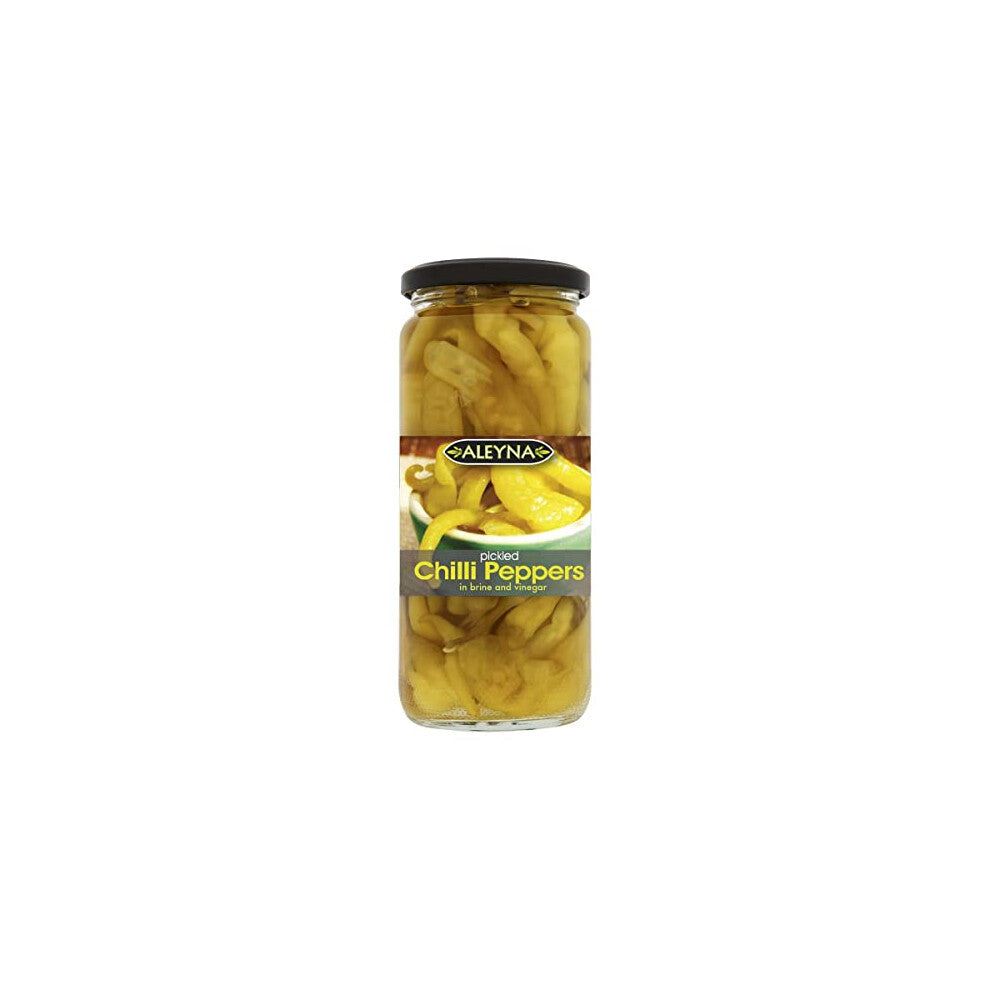 Pickled Chilli Pepper in Brine and Vinegar, Pack of 6 x 440g(Pack of 6) (Packaging may vary)