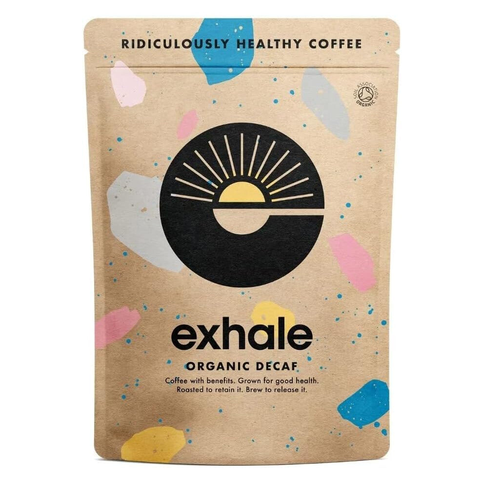 Organic Chemical-Free Wholebean Decaf Coffee 225G - Mycotoxin Free & Suitable for Bulletproof Coffee. Single Origin and 100% Arabica Beans - Decaf