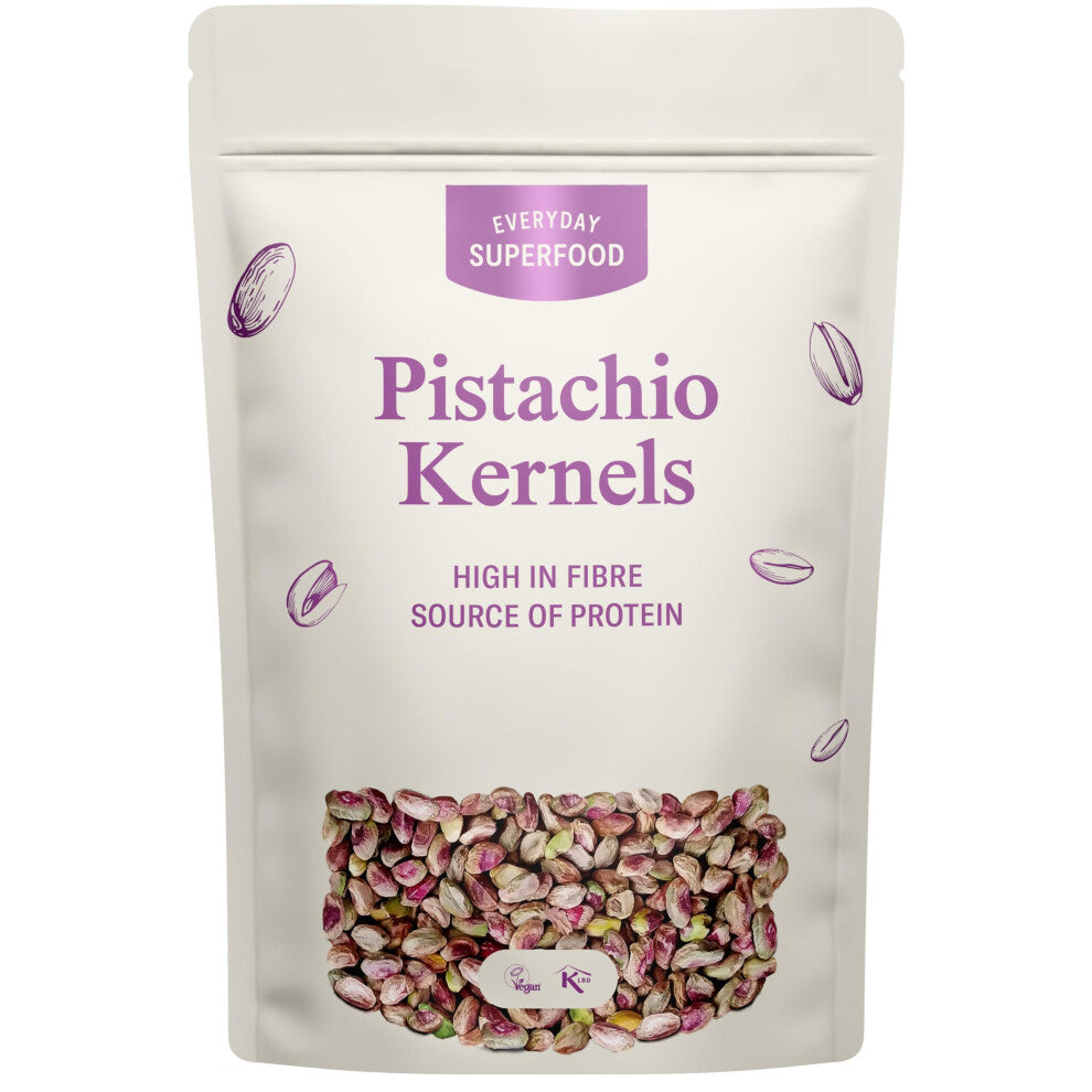 Pistachio Nuts Kernels 400g Grade No.1 Raw Shelled Unsalted Pistachios Ideal for Pistachio Snacks or Desserts Cakes & Pudding an Everyday Superfood