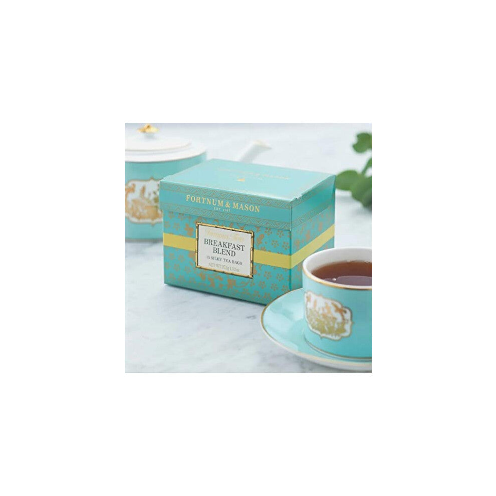 FORTNUM & MASON, Breakfast Blend, 15 Whole Leaf Silky Tea Bags