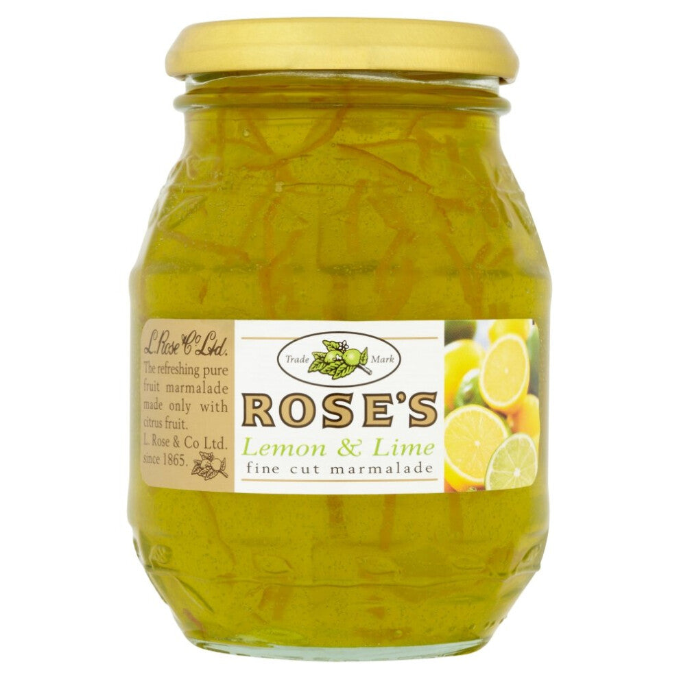 Rowse Lemon & Lime Fine Cut Marmalade 454 g, Pack of 6 – Bright Toast Spread & Glaze