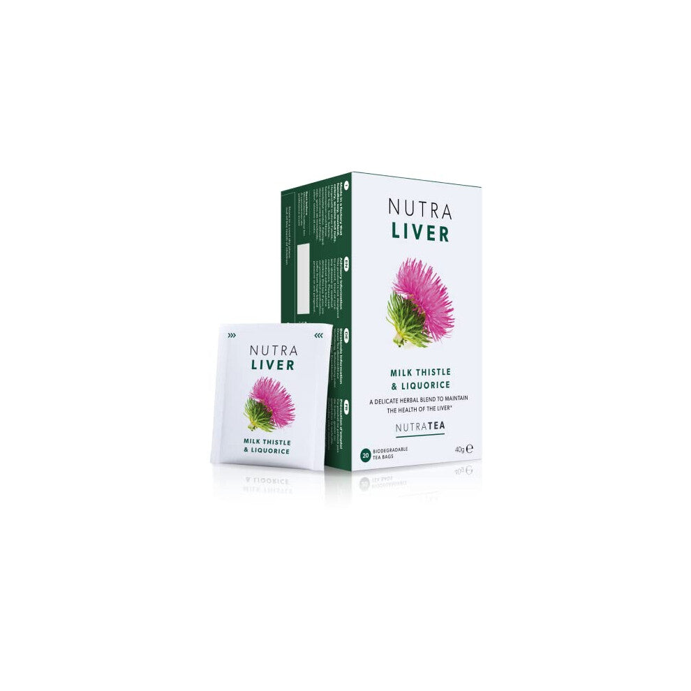 NUTRALIVER - Liver Support Tea | Liver Detox Tea | Liver Tea - Providing a Liver Cleanse, Detox And Repair - 40 Enveloped Tea Bags - by Nutra Tea -