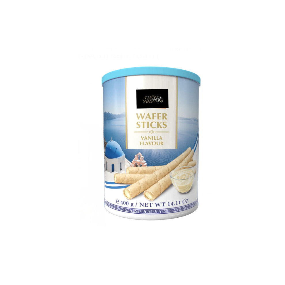 Wafer Rolls | Vanilla Wafer Rolls Gift Tin | Deliciously Crispy Treats Wafer Rolls With Fine Vanilla Flavoured Cream Fillin (50%)| Great With Tea