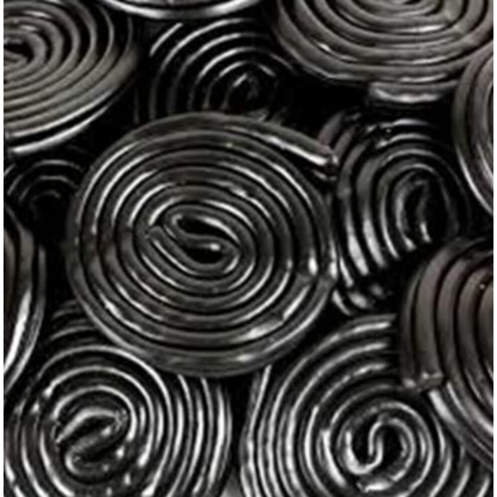 Liquorice Wheels Sweets Black (400g)