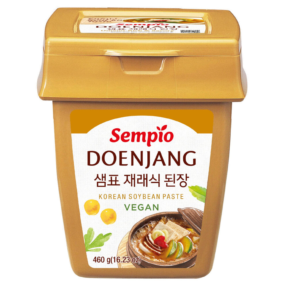 Doenjang (460g) - Korean Soybean Paste, Umami Flavor. Traditional Authentic Miso Sauce. Vegan, Preservative-Free