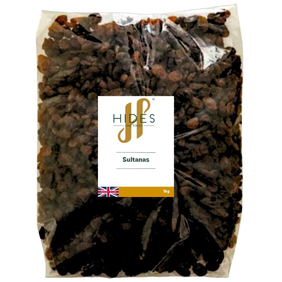 - Sultanas 1kg - GMO Free - Suitable for Vegetarians - Baking - Desserts - Cakes - Cookies - Tart - Mince Pies - Breakfast - Granola