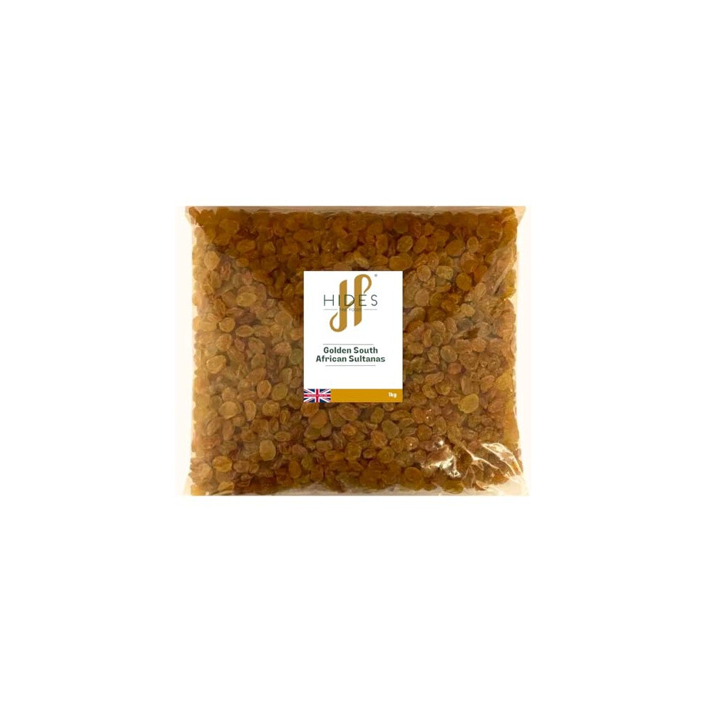 - Golden South African Sultanas 1kg - GMO Free - Suitable for Vegetarians - Baking - Desserts - Cakes - Cookies - Tart - Mince Pies - Granola