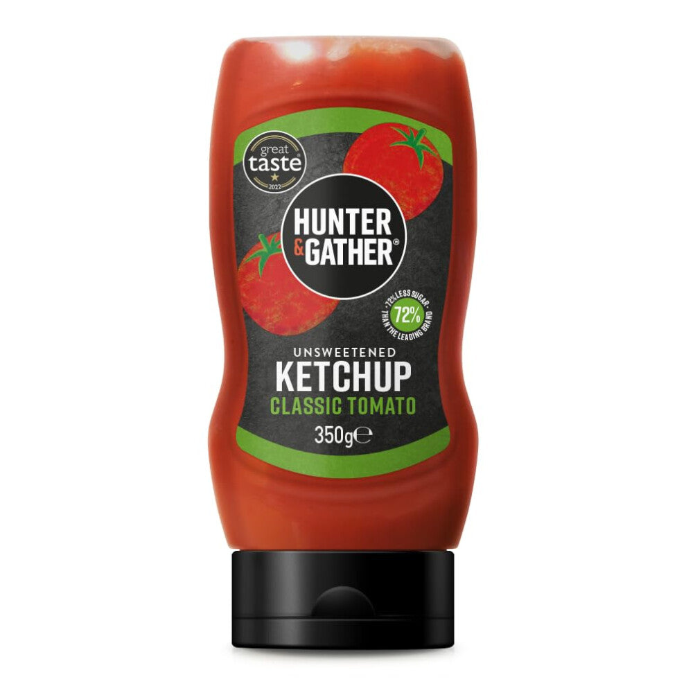 Unsweetened Ketchup Sauce | 350g Classic Ketchup Keto, Paleo, Low Carb & Vegan Friendly | Free from Added Sugar & Sweeteners I Seed Oil Free