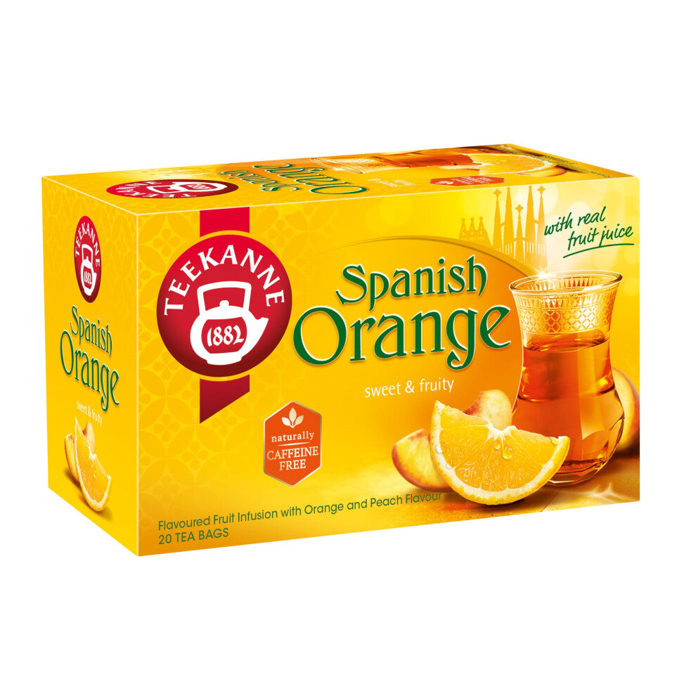 World Special Tea Spanish Orange Infusion with Fruit and Herbals of Apple, Hibiscus, Sweet Blackberry Leaves, White Hibiscus, Liquorice - 20 Teabags