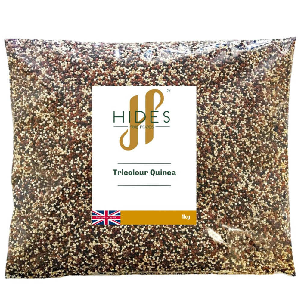 - Tricolour Quinoa 1kg - GMO Free - Suitable for Vegetarians - Soups - Casseroles - Curries - Salads - High Fibre - Good Source of Antioxidants