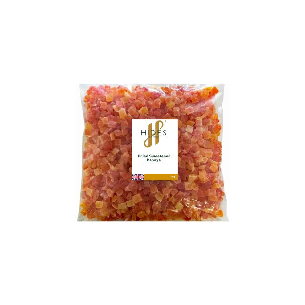 - Dried Sweetened Papaya 1kg - Suitable for Vegetarians - Baking - Granola - Breakfast - Snacking - Desserts - Good Source of Vitamin C.