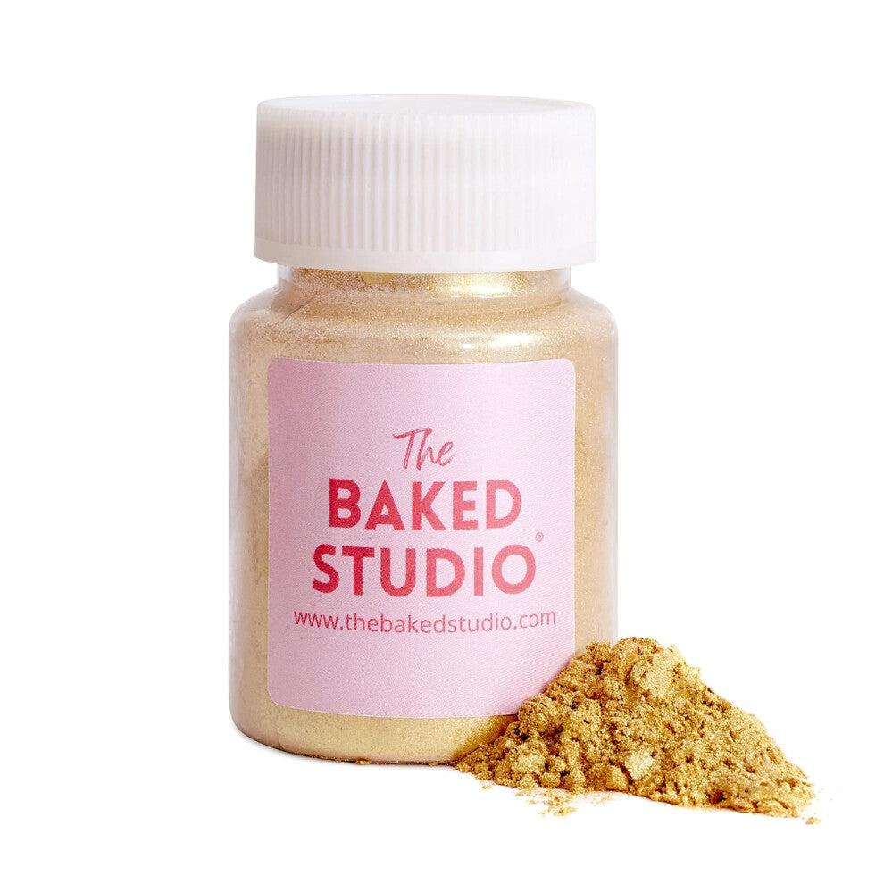 - Original Edible Glitter Lustre Dust For Cake Decorating (Gold Gold 15g)