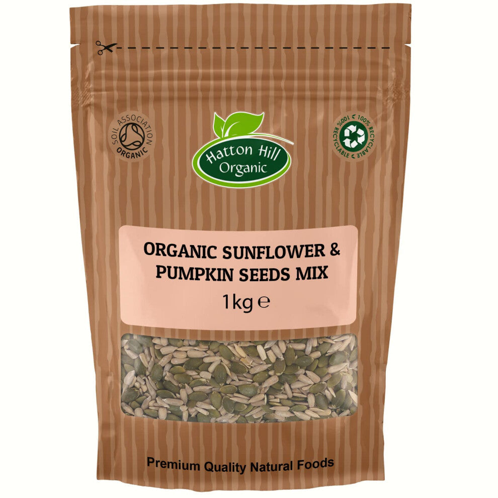Organic Sunflower & Pumpkin Seeds Mix 1kg by Hatton Hill Organic