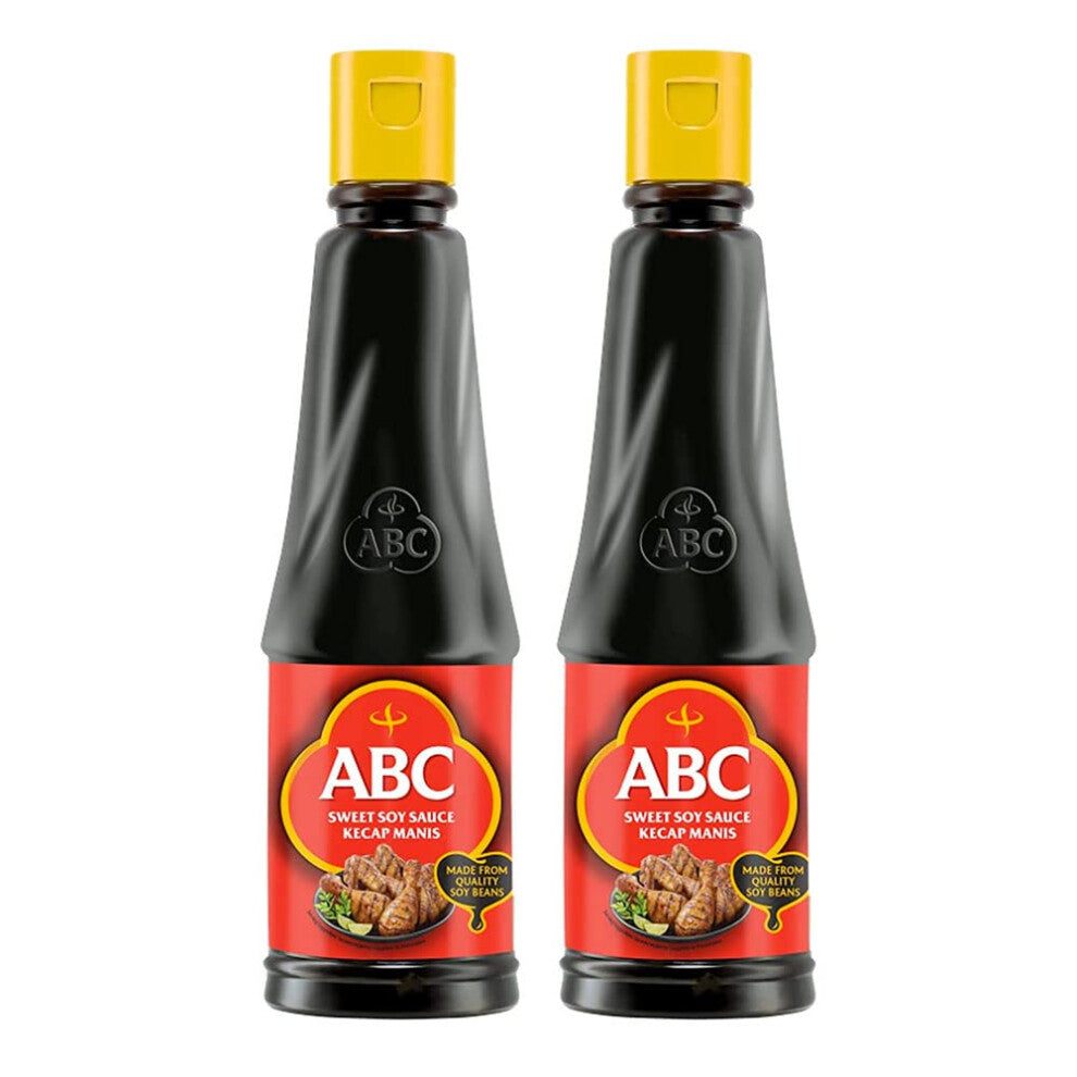ABC Sweet Soy Sauce Kecap Manis for Stir Frying 275ml (Pack of 2) HALAL