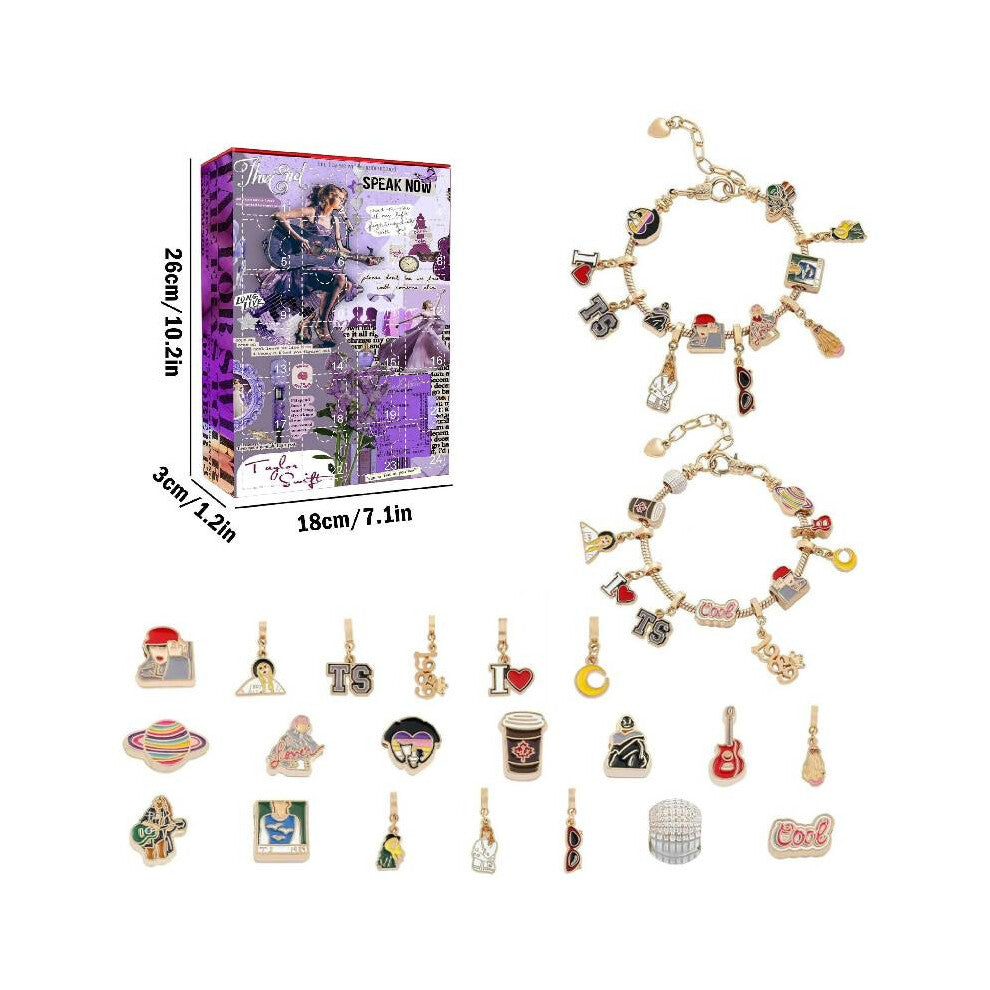 (Style D) Bracelet Taylor Swift Ornament Christmas Countdown Blind Box Gift For Holiday