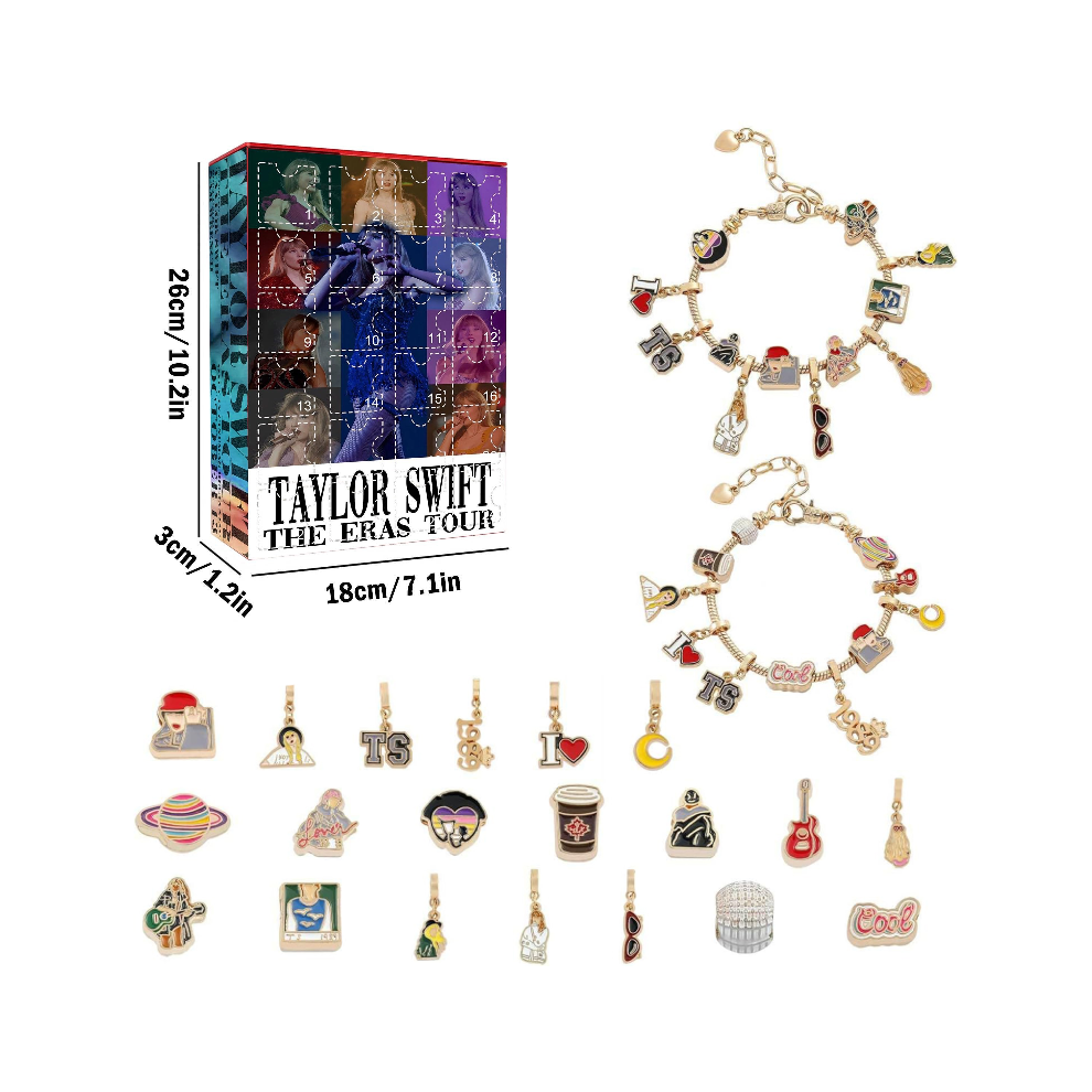(Style E) Bracelet Taylor Swift Ornament Christmas Countdown Blind Box Gift For Holiday