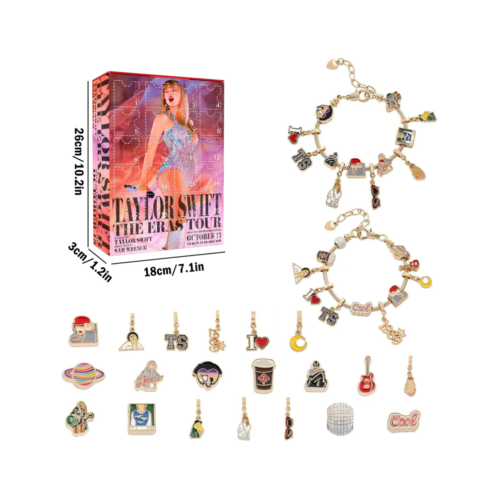 (Style G) Bracelet Taylor Swift Ornament Christmas Countdown Blind Box Gift For Holiday
