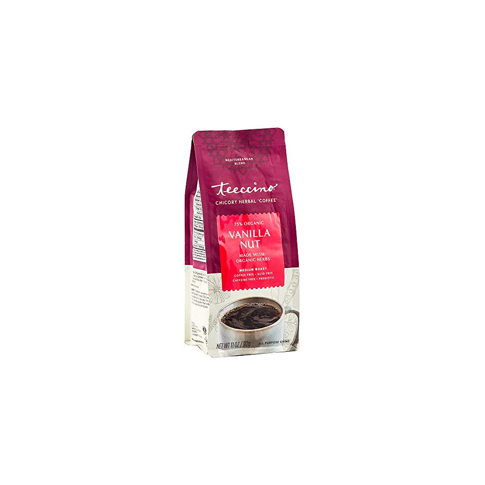 Mediterranean Herbal Coffee, Medium Roast Caffeine Free Vanilla Nut - 11 oz