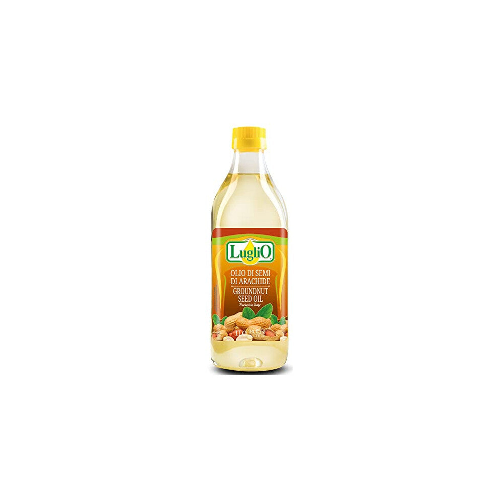 Olio Luglio - Peanut Oil (1 Litre)  Groundnut Seed Oil  Cooking Oil For Nutritious & Healthy Diet