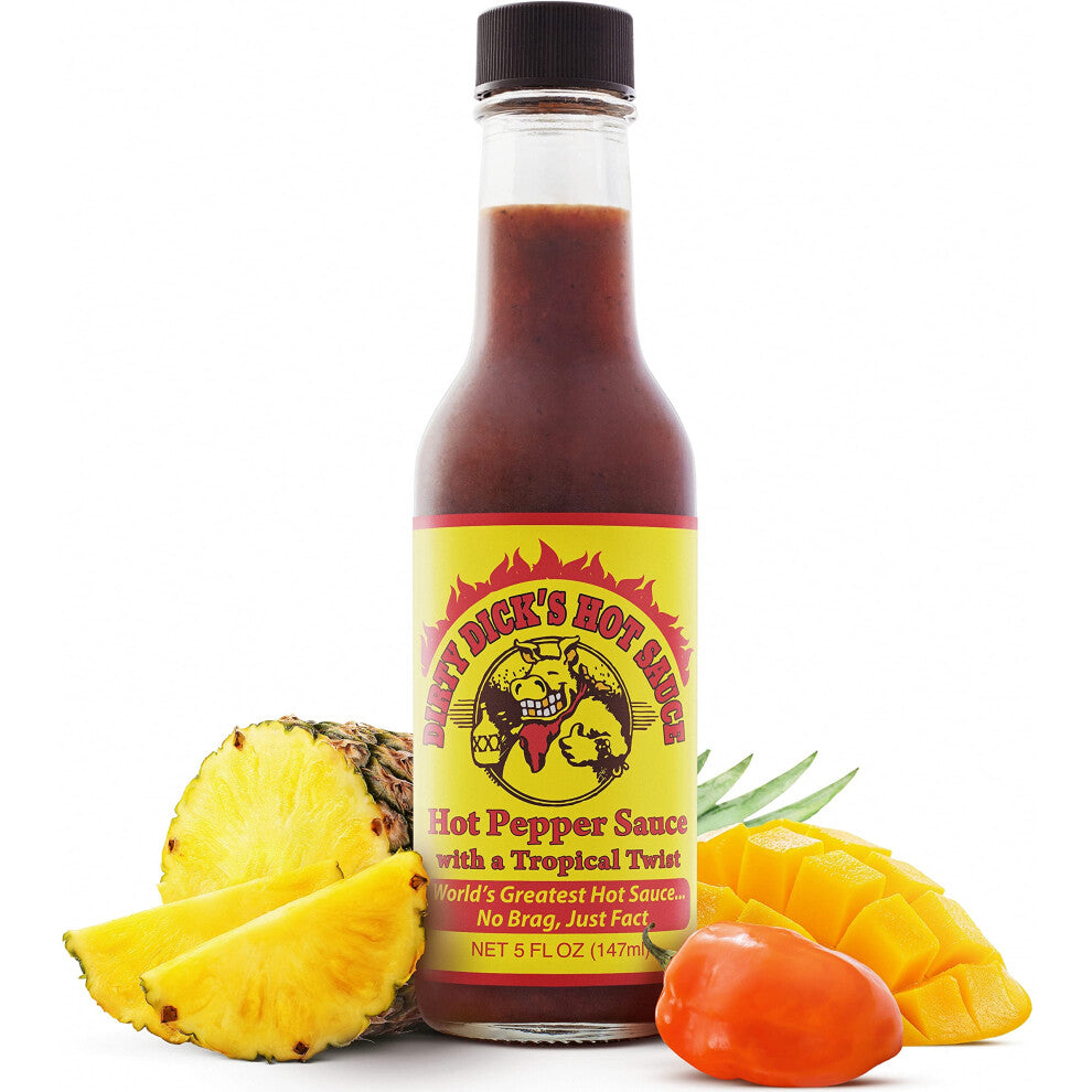 Hot Sauce - Hot Pepper Sauce with a Tropical Twist by Dirty Dick's