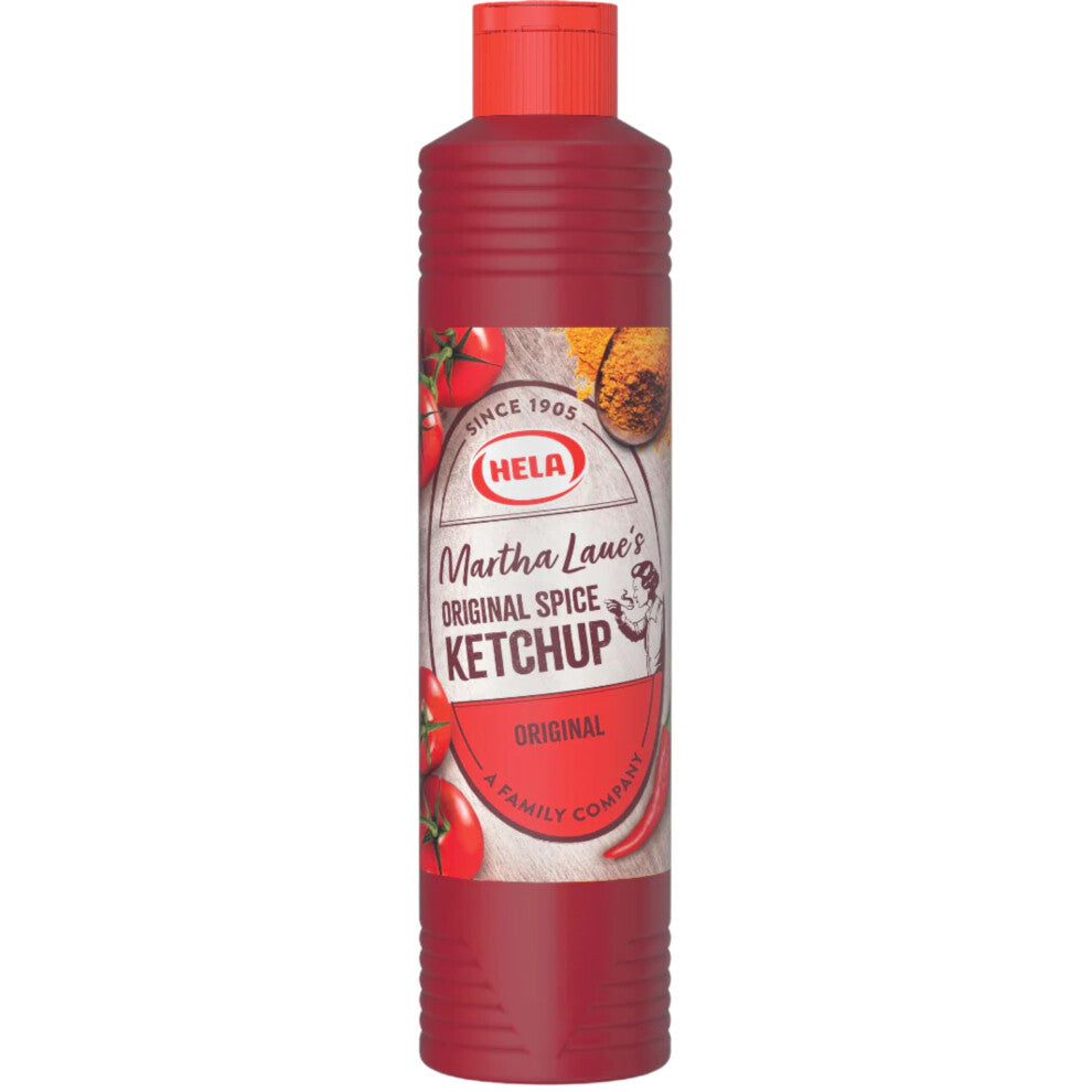 Hela Martha Original Curry Ketchup Sauce 800 Milliliters - German Condiment Crafted with Premium Ingredients - Versatile Flavor Enhancer for Grilling,